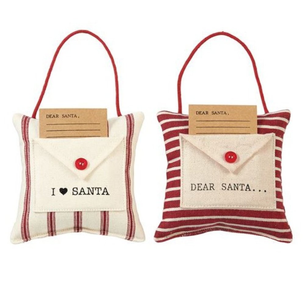 NWT - Two Mud Pie Letters To Santa Pouches